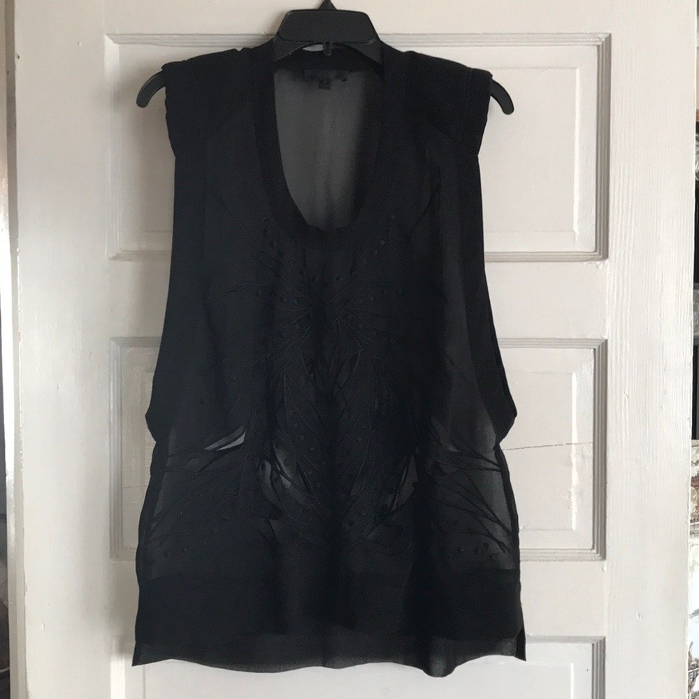 Elegant black over shirt  -  xiao chong collection